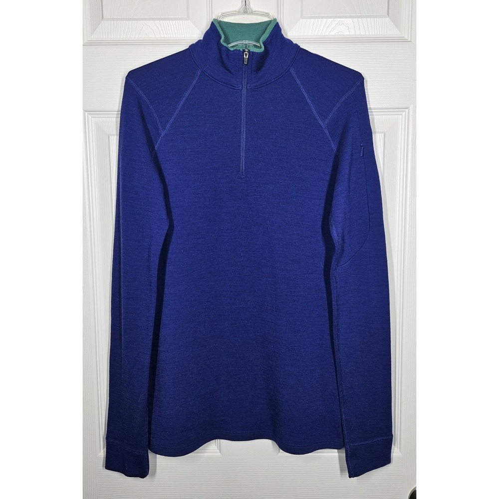 IBEX Merino Wool Women's Small 1/4 Zip Long Sleeve Pullover USA Gorpcore Active